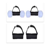 Sangle d'haltère réglable pour le pied, sangle d'entraînement du tibia pour les exercices de renforcement de la cheville, équipement de gym portable à domicile, nylon noir, 17,3 x