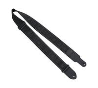 Sangle d'instrument BSM-20-BB BOSS de haute qualité, noire avec logos noirs | Logo monogramme BOSS | Confortable et robuste, en polyester de 5 cm de largeur | Pour guitare, basse & autres