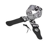 Sangle d'instrument pratique en polyester texture ergonomique pour guitare basse design largeur améliorée fente détachable sangle de guitare électrique avec support de médiator