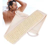 Sangle dorsale exfoliante à long manche en luffa naturel pour le bain, massage, soins du corps, pour éliminer la peau morte, acné, éponge pour hommes et femmes