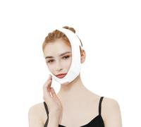 Sangle du Muscle Masséter pour Visage en V, Sbr Blanc | Masque Liftant Respirant, Confortable et Facile à Porter, pour Femmes, Bandeau de Maintien Facial