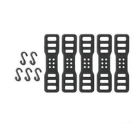 Sangle élastique en silicone pour montage de vélo Petits accessoires comme des lumières, des outils et un téléphone sur guidon (E 5pcs)