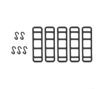 Sangle élastique en silicone pour montage de vélo petits accessoires comme des lumières, des outils et un téléphone sur le guidon (C 5 pièces)