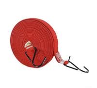 Sangle élastique extra longue de 5 mètres, élastique robuste avec crochets pour vélo, moto, voiture, diable - Corde élastique plate et solide en caoutchouc (5 m)