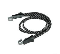 Sangle élastique pour bagages de vélo avec triple bandes et corde jacquard solide, équipée de doubles crochets en plastique pour une fixation rapide et sûre du chargement de vélo