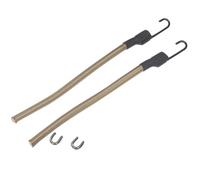 Sangle Élastique pour Casque,Lot de 2 Sangles Élastiques en Nylon avec Boucle en U,pour Casques Tactiques