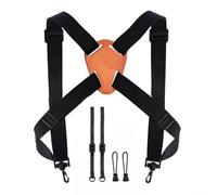 Sangle élastique pour jumelles et appareil photo pour l'extérieur, fabriquée en cuir de vache durable