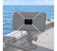 Sangle élastique réglable pour écran graphique jusqu'à 45,7 cm, compatible avec LiveScope, Garmin, Lowrance et Boat Electronics (blanc)