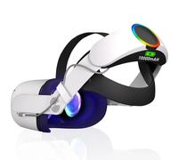 Sangle Elite avec batterie pour casque Oculus Quest 2 VR, sangle de tête réglable, batterie externe 10000mAh pour accessoires Meta Quest 2 With battery No RGB