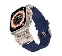 Sangle en caoutchouc souple pour Ultra 2 1 bande 49 mm 45 mm 44 mm 42 mm S10 46 mm Bracelet en caoutchouc de luxe pour la série 9 8 7 6 6 SE 5 ACCESSOIRES BANDES DE VORD