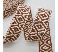 Sangle en coton 3,8 cm en polyester jacquard 9 m pour poignées de sac à faire soi-même, laisse d'appareil photo, bandoulière (kaki)