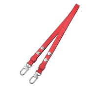 Sangle en Cuir pour Sac à desserte, Remplacement de Sangle pour Sac à Main, Sangles de Sac à Main, Remplacement de bandoulière Fermoir en Argent Rouge