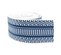 Sangle en Jacquard Polyester-Coton de 2 m et 38 mm d'épaisseur, Sangle de Sac de 2 mm d'épaisseur, Accessoires de Couture et de Reliure.,Bleu,38 mm