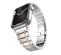 Sangle en métal de luxe pour bande 45 mm 41 mm 44 mm 42 mm 46 mm Bracelet en acier pour la série Iwatch 10 9 8 7 Ultra2 49 mm