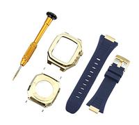 Sangle en métal de modification de luxe pour la série Iwatch 41 44 Bandoue en caoutchouc de bracelet en acier inoxydable 45 mm pour SE 7 6 5 4