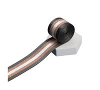 Sangle en Nylon 1/2/5Yards 38mm Sangle Imprimée Multicolore Patchwork Rayure Vêtements Sac Accessoires Matériel De Couture DIY Rubans Jacquard Tendance(Blackish Green,1yard)