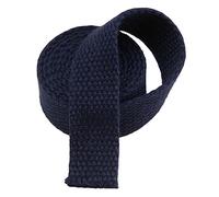 Sangle en nylon à chevrons, Sangle en polyester et coton, 25 mm de large, multicolore, 5 à 20 mètres(Dark Blue,5 yard)