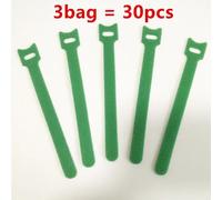 Sangle En Nylon Avec Crochet De Type T Réglable,Évaluateurs De Câble Détachable,Gestion Des Fils,Boucle De Souris,Support De Maintien Des Écouteurs,50 Pièces - Type Green-3 Bag
