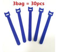 Sangle En Nylon Avec Crochet De Type T Réglable,Évaluateurs De Câble Détachable,Gestion Des Fils,Boucle De Souris,Support De Maintien Des Écouteurs,50 Pièces - Type Blue-3 Bag