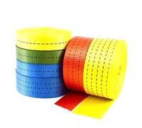 Sangle en Nylon de 5 m, 25/38/50 mm, épaisseur 1,2-1,8 mm, pour arrimage de Chargement, Sangle à Bagages,Rouge,38 mm