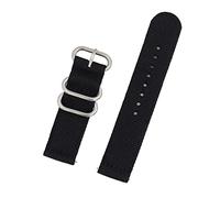 Sangle en nylon en toile épaissie 18 mm 20 mm 22 mm Fit pour Samsung Fit pour Huawei Fit pour les bracelets de montre intelligente tissés imperméables Casio