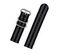 Sangle en nylon en toile épaissie 18 mm 20 mm 22 mm Fit pour Samsung Fit pour Huawei Fit pour les bracelets de montre intelligente tissés imperméables Casio