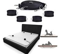 Sangle en nylon pour la chambre à coucher, sangles souples et réglables pour les poignets et les chevilles, bandeau noir 01D08'10