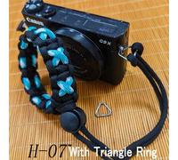 Sangle en nylon tissée à la main pour appareil photo,dégagement rapide,ceinture de poignet,bracelet,ULréglable pour Sony,IL,Nikon,Fuji,SLR,sans miroir - Type H7 Triangle Ring