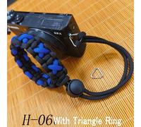 Sangle en nylon tissée à la main pour appareil photo,dégagement rapide,ceinture de poignet,bracelet,ULréglable pour Sony,IL,Nikon,Fuji,SLR,sans miroir - Type H6 Triangle Ring