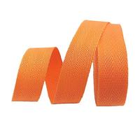 Sangle en polypropylène, sangle de 25 mm large, longueurs 5/10/20 yards, multicolore, plusieurs tailles(Orange,10 yard)