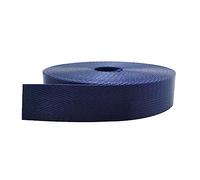 Sangle en polypropylène, sangle nylon 38 mm, motif à chevrons multicolore, plusieurs tailles for l'intérieur et l'extérieur, équipement de bricolage(Dark Blue,10 yard)