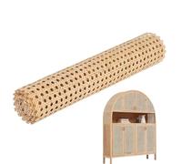 Sangle en rotin, rouleau en rotin - canne à maille ouverte tressée, fournitures pour projets de flagellation imperméables pour armoires, chaises, plafonds, meubles, feuilles de sangle de canne tagliab