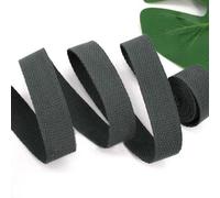 Sangle en tissu résistante, Lot de 2 mètres de sangle en polyester et coton multicolore de 30 à 32 mm(Dark Grey)