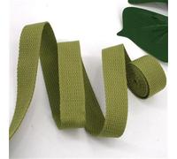 Sangle en tissu résistante, Lot de 2 mètres de sangle en polyester et coton multicolore de 30 à 32 mm(Green 2)
