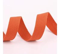 Sangle en tissu résistante, Sangle de sac à dos en polyester et coton multicolore de 20 mm(Orange)