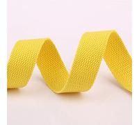 Sangle en tissu résistante, Sangle de sac à dos en polyester et coton multicolore de 20 mm(Yellow)