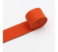 Sangle en tissu résistante, Sangle en polyester et coton multicolore, largeur 30-32 mm, 5 mètres, for sacs(Orange)