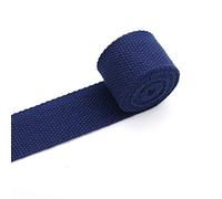 Sangle en tissu résistante, Sangle en polyester et coton multicolore, largeur 30-32 mm, 5 mètres, for sacs(Navy)