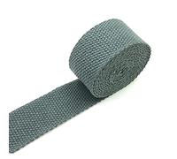 Sangle en tissu résistante, Sangle en polyester et coton multicolore, largeur 30-32 mm, 5 mètres, for sacs(Dark Grey)