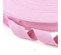 Sangle en tissu résistante, Sangle en toile de coton multicolore de 3 mètres, largeur 2,5 à 3,8 cm, for sac à dos artisanal(Pink,Wide 2.5cm)