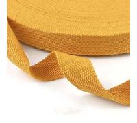 Sangle en tissu résistante, Sangle en toile de coton multicolore de 3 mètres, largeur 2,5 à 3,8 cm, for sac à dos artisanal(Yellow,Wide 3.8cm)
