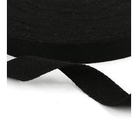 Sangle en tissu résistante, Sangle en toile de coton multicolore de 3 mètres, largeur 2,5 à 3,8 cm, for sac à dos artisanal(Black,Wide 3.8cm)