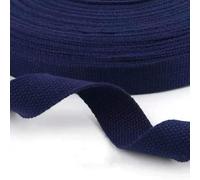 Sangle en tissu résistante, Sangle en toile de coton multicolore de 3 mètres, largeur 2,5 à 3,8 cm, for sac à dos artisanal(Dark Blue,Wide 3.8cm)