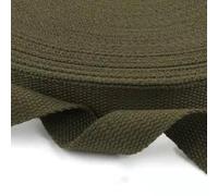 Sangle en tissu résistante, Sangle en toile de coton multicolore de 3 mètres, largeur 2,5 à 3,8 cm, for sac à dos artisanal(Green,Wide 3.8cm)