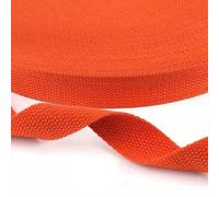 Sangle en tissu résistante, Sangle en toile de coton multicolore de 3 mètres, largeur 2,5 à 3,8 cm, for sac à dos artisanal(Orange,Wide 2.5cm)