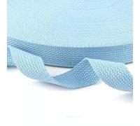 Sangle en tissu résistante, Sangle en toile de coton multicolore de 3 mètres, largeur 2,5 à 3,8 cm, for sac à dos artisanal(Blue,Wide 2.5cm)