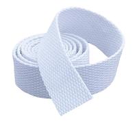 Sangle en Toile de Coton, Ruban en Toile pour Sangles de Sac, Ruban adhésif pour Sacs, Bagages, Sangles de Cargaison, 9 m par Rouleau, Blanc, 38 mm