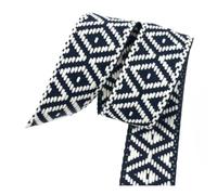 Sangle en Toile Jacquard colorée de 5 m et 38 mm de diamètre, bandoulière en Toile,Bleu Marine,38 mm