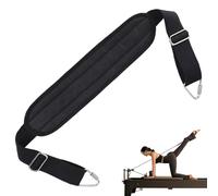 Sangle extensible de yoga, sangles de Pilates réglables 30 à 39 pouces, accessoires fitness rembourrés pour le yoga et les exercices gym à domicile, sangles Pilates, sangle extensible