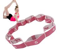 Sangle extensible, sangle extensible | Civière physique de jambe à sangle flexible avec boucles | Équipement d'étirement de fitness pour la gymnastique, bandes de résistance pour les jambes, Yoga, Pil